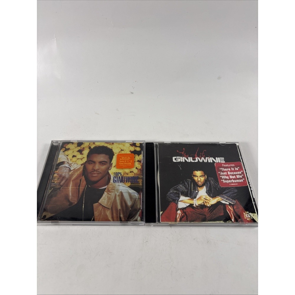 Ginuwine CD Lot – 100% Ginuwine & The Life Albums 90s R&B Hip Hop Soul